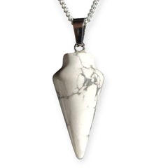 Natural Gemstone Pendulum, Pure 925 Sterling Silver Necklace