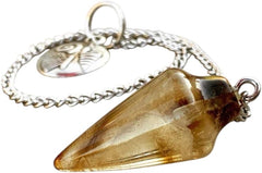 Natural Smoky Quartz Pendulum with Mystery Charm | Bag Charm