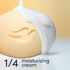 Dove Beauty Bar Soap Shea Butter, 8 Bars for Nourished, Radiant Skin, Enriches Skin 3.75 oz