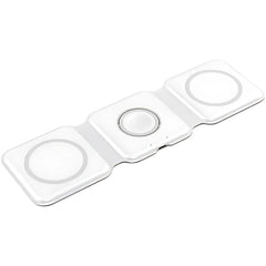 3-in-1 Magnetic Wireless Charger Pad Stand - Fast Wireless Charging Dock Station