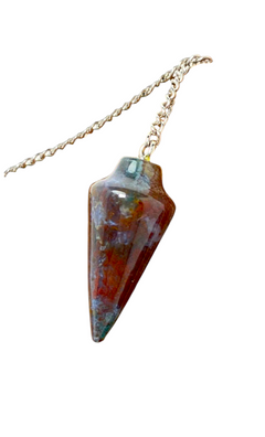 Indian Agate Pendulum with Mystery Charm | Bag Charm