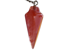 Cherry Quartz Pendulum with Mystery Charm | Bag Charm
